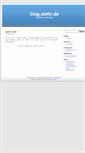 Mobile Screenshot of blog.stehr.de
